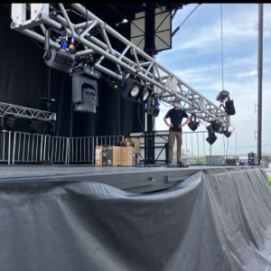 Rigging on stage