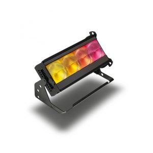 Chroma-Q Color Force II 12 with yellow, amber and pink colors across four LED cells